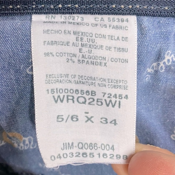 Wrangler Q Baby Med Wash Mid Rise Boot Cut Jeans 5/6 - Picture 12 of 16